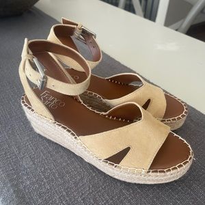 Franco Sarto size 6 wedge sandals
